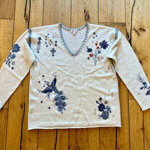 Johnny Was Cashmere Sweater Size M